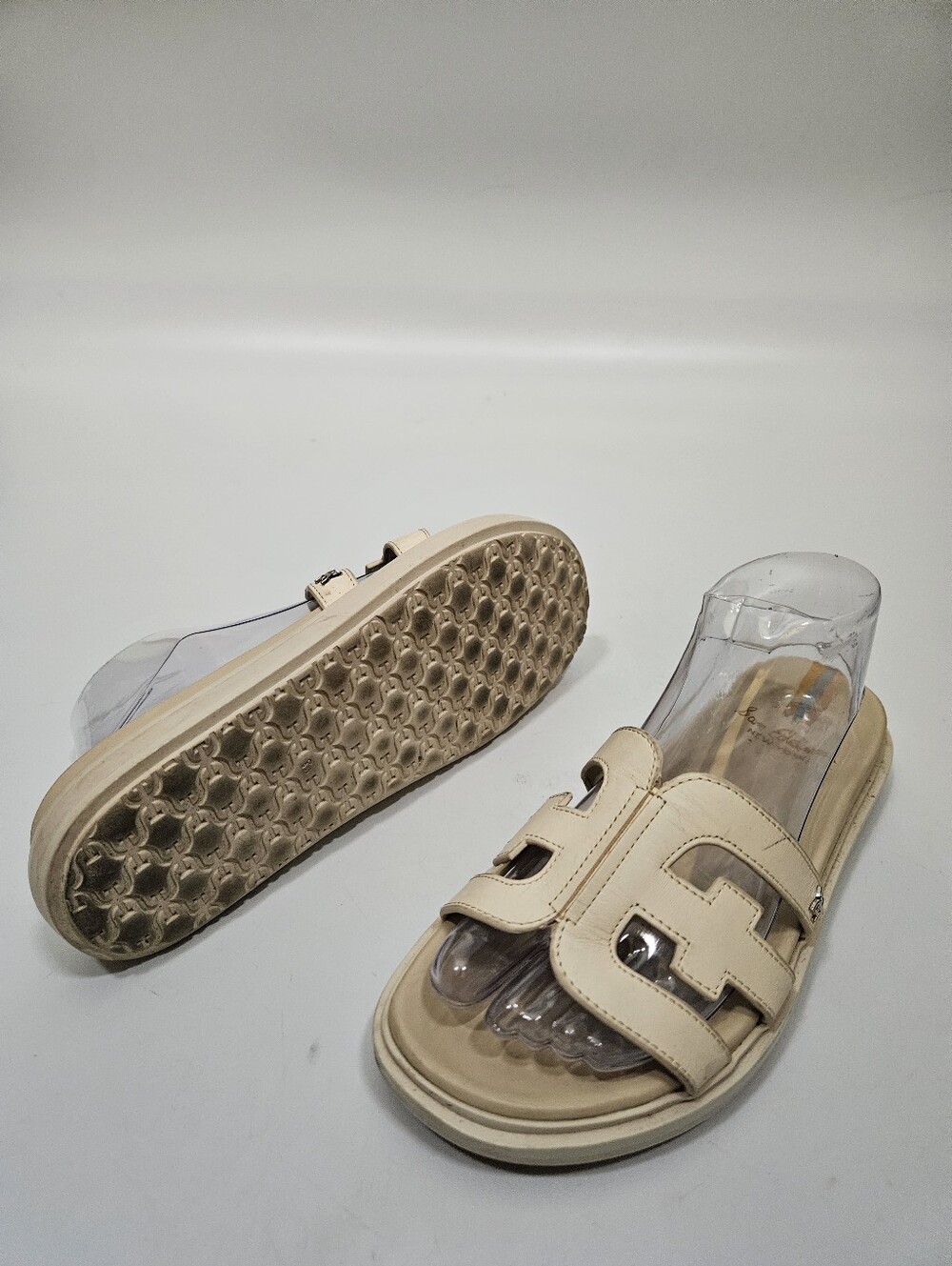 Sam Edelman Valeri Nude Almond Slip-on Leather Sandals Women’s Size 8.5M
